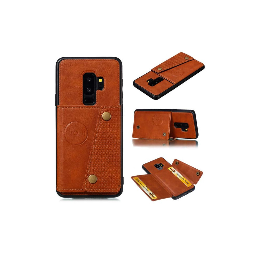 Light Samsung Galaxy S9 Case With Card Slot Brown 900223963673