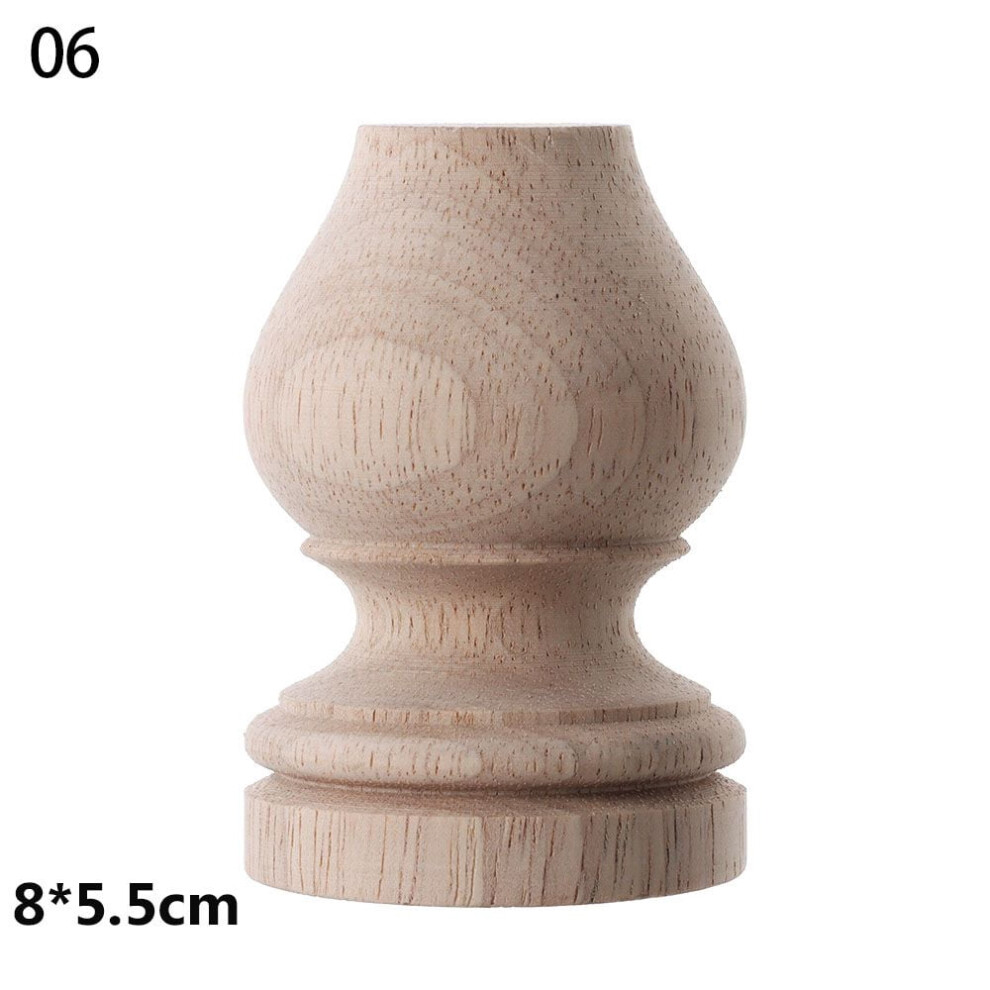 European Style Wooden Cabinet Feet Vintage Carved 6 Pcs 900881788595