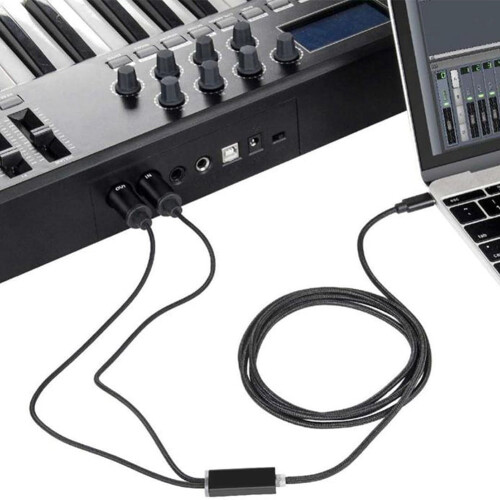 MIDI to USB-C Cable Converter with Indicator Light 1