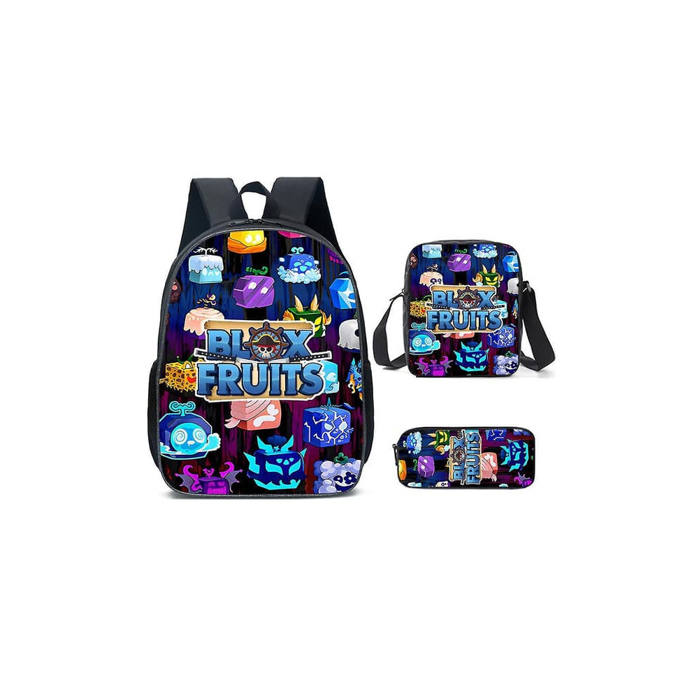 Roblox Blox Fruits Kids Backpack Set 3-Piece