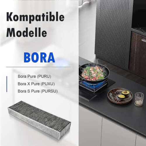 Activated Carbon Filter for Bora Pure Cooker Hood 2-Pack 1