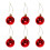Red Christmas Balls 5cm Shatterproof 6 Pcs 1