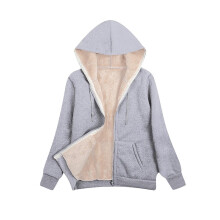 SDJMa Zip Up Hoodies do Mhná Seaicéad Lomra Te an Fhómhair Gheimhridh Geal Geal Geal Geal Geal le Cochall Ócáideach Líneáilte Sherpa Tiubh