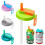 Reusable Soda Can Lid with Silicone Straw Grey White 1 pc 1