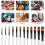 Acrylic Painting Brushes Set Flat Tip Nylon 12pcs 5