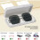 Glasses Case Hard Shell with Rhinestone Decor 1 Pack 3