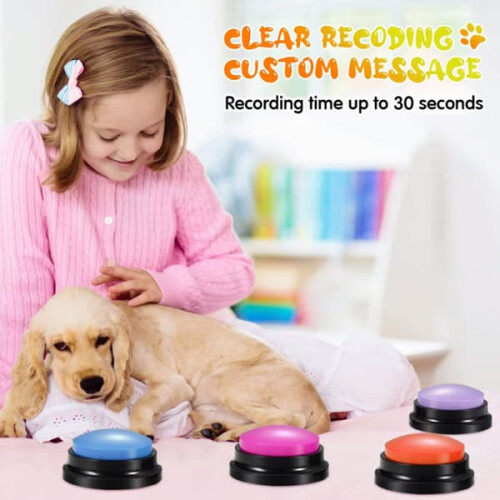 Recordable Talking Button for Kids Green 1 pc 1