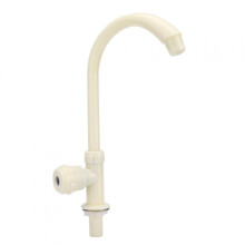 Belissy G1/2in Robinet de cuisine vertical rotatif à eau froide simple en plastique pour la maison