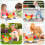 Crab Toy with Obstacle Avoidance Music Lights Orange 1pc 7