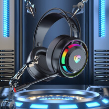 Avtoify Gaming Headset Bedrade Dual-channel Desktop Computer Laptop met Microfoon Voice Headset Zwart