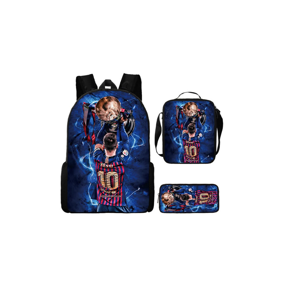 Lionel Messi football backpack school bag 3-pack