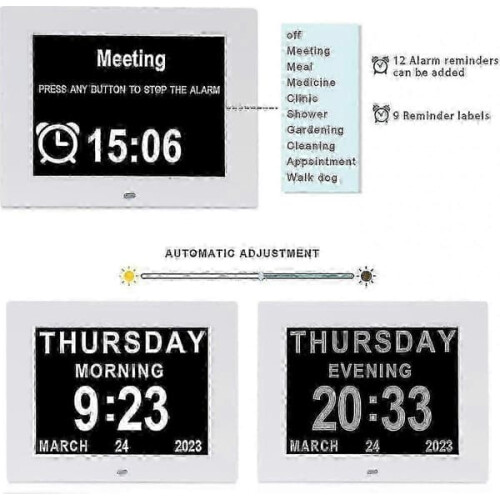 Dementia Clock for Seniors with Large Digital Display Day 2