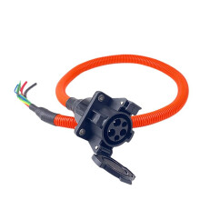 Electric Vehicle Adapter 32A SAE J1772 AC Charging Socket with Bellows New  Electric Vehicle Charging Socket