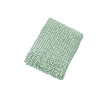 Knitted Sofa Blanket with Fringe 150x200 cm