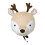 Plush Animal Head Wall Decor Soft Stuffed Hanging 1 Piece 2