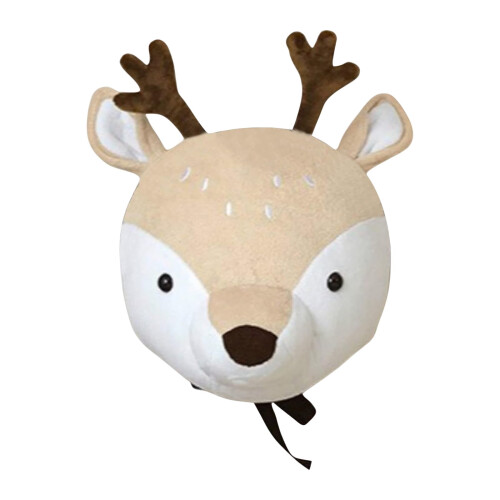 Plush Animal Head Wall Decor Soft Stuffed Hanging 1 Piece 1