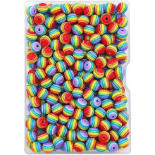 Resin Beads Round 8mm Opaque Purple 200 pcs