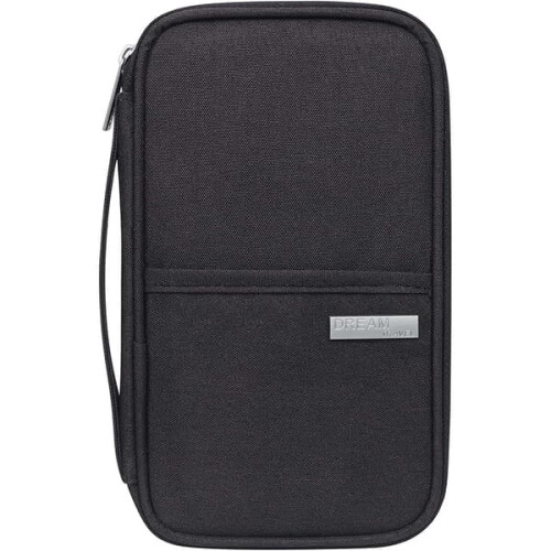 Travel Wallet Black Passport Holder