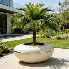 1 extra grote kunstpalm - bruiloftstuin moderne decoratie, onderhoudsvrije groenblijvende kunstplant