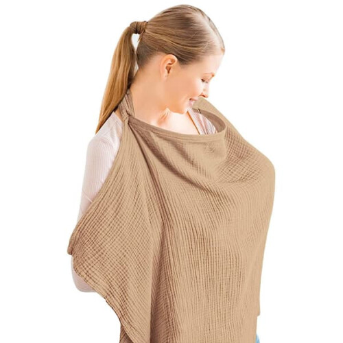 Muslin Nursing Blanket Breathable Cotton 1 Piece