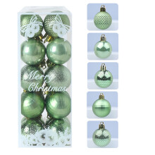Christmas Ball Ornament Gold Silver Pink Champagne 4cm