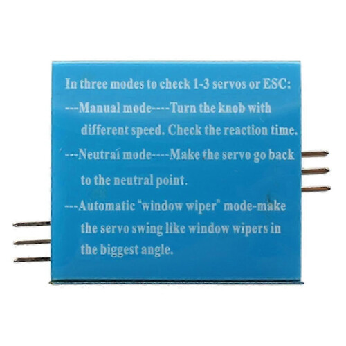 Servo Tester CCPM Consistency Master Checker 3CH 4.8-6V 1