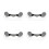 Magnetic Eyeglass Holder Black 8 Pieces 7