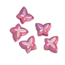 Acrylic AB Beads for Jewelry Making, Transparent, 3-5 Years