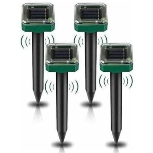 Solar Ultrasonic Rodent Repeller 4-Pack