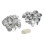 Metal button badge parts set 44mm 100 sets 2