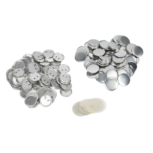 Metal button badge parts set 44mm 100 sets 1