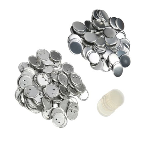 Metal button badge parts set 44mm 100 sets 2