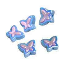 Acrylic AB Beads Transparent Craft Beads 100pcs