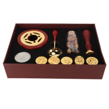 Wax Seal Stamp Kit with Heater and 5 Stamp Heads