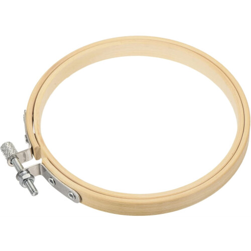 Bastidor de bordado Casewin, 1 unidade de 4 polegadas, para ponto cruz e trabalhos manuais. Aros de bambu de 10 cm (4 polegadas) com ajuste fácil de