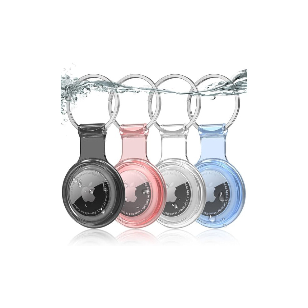 Airtag Holder Keychain Waterproof 360 Case 4-Pack 900223955067