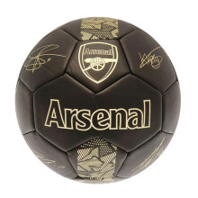 Arsenal FC Phantom Signature Football Matte Black Gold