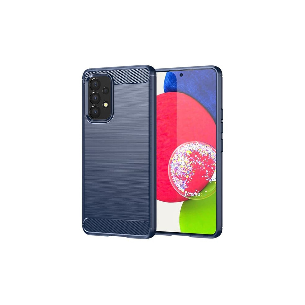 Carbon Flex Case For Samsung Galaxy A53 5G Blue 962125336931