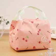 Sonderangebot! Neue isolierte Lunchtasche in Pink Cherry, Hilingoto Fashion Storage, kompatibel mit gestreiften Picknicktaschen aus Canvas, tragbare