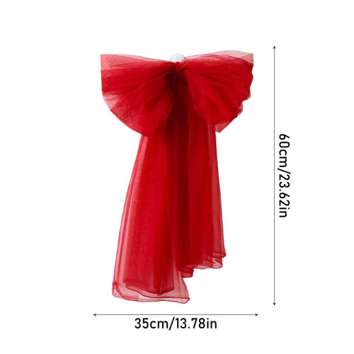 Christmas tree topper bow beige 24 inches 2