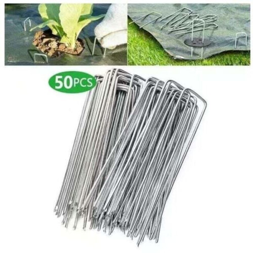 Galvanized Steel Fixing Pegs for Weed Netting 200x40mm