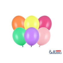 Pastel Mix Balloons 12cm 10-Pack