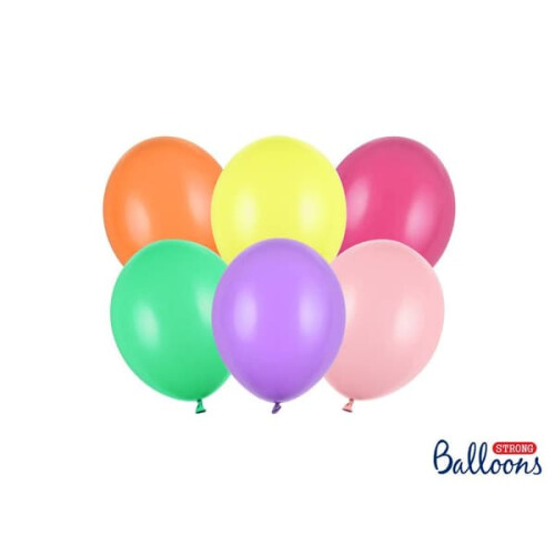 Pastel Mix Balloons 12cm 10-Pack