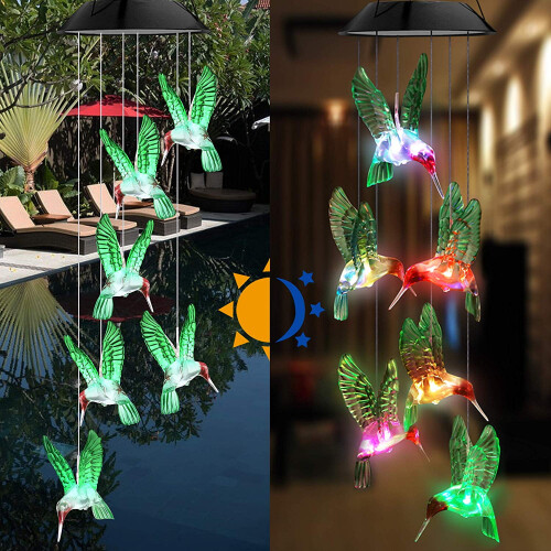 Ηλιακό Κήπο Hummingbird Αδιάβροχο Κουδούνι Ανέμου 1 τεμ.