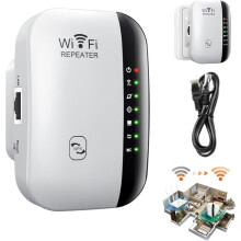 WiFi Booster Socket with Internet Cable 1 Pack