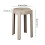 Home Chair Thick Plastic Round Stackable Whirl Design 2