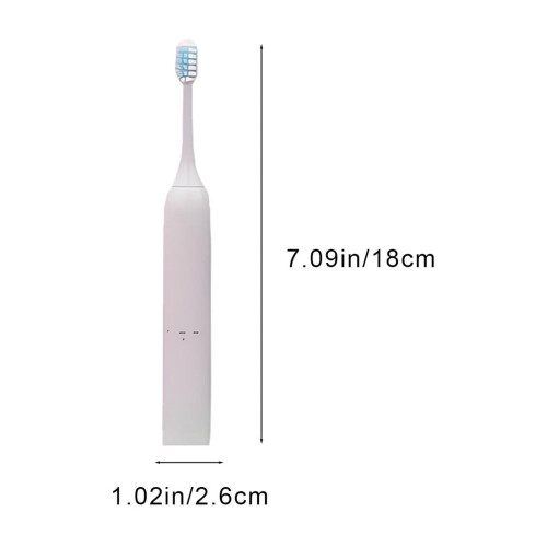 Portable Sonic Toothbrush with AA Battery, 2000 Strokes/Min 2