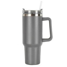 Thermos Tumbler with Straw and Handle 1.2L Grey