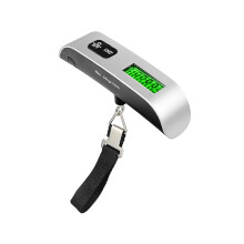 MOUDUO portable luggage scale 50 kg / 10 g silver