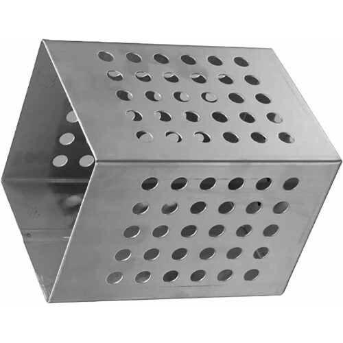 Escurridor cuadrado de acero inoxidable para cubiertos, 1 1